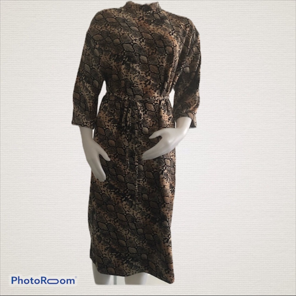 Zara Snake Print Dress Medium